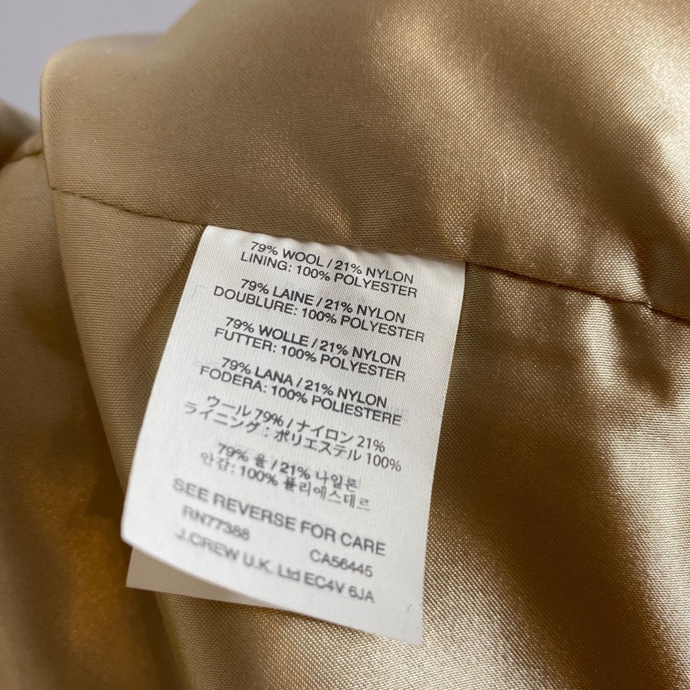 J CREW Stadium Cloth Standing-Collar Coat - Picture 10 of 16